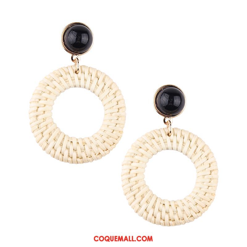 Boucles D'oreilles Femme Manuel Longue Section Vacances, Boucles D'oreilles Tissage Tassel