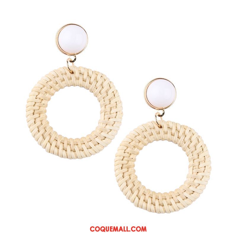 Boucles D'oreilles Femme Manuel Longue Section Vacances, Boucles D'oreilles Tissage Tassel