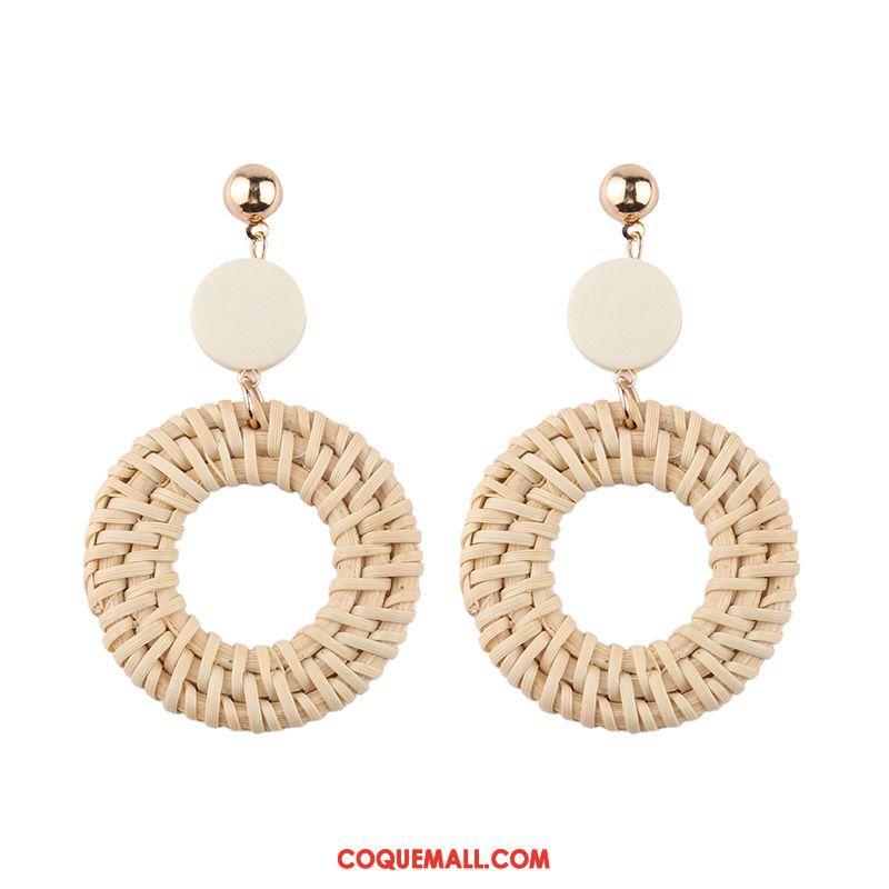 Boucles D'oreilles Femme Manuel Longue Section Vacances, Boucles D'oreilles Tissage Tassel