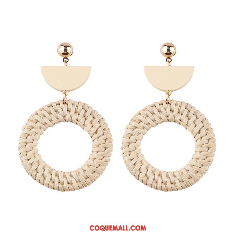 Boucles D'oreilles Femme Manuel Longue Section Vacances, Boucles D'oreilles Tissage Tassel