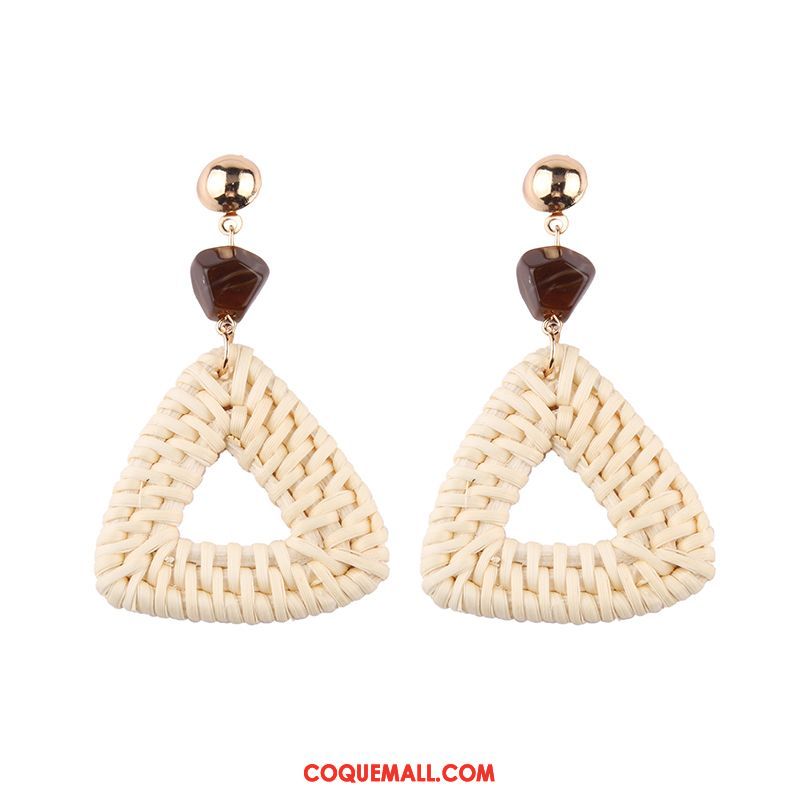 Boucles D'oreilles Femme Manuel Longue Section Vacances, Boucles D'oreilles Tissage Tassel