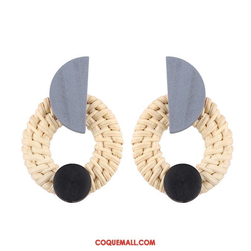 Boucles D'oreilles Femme Manuel Longue Section Vacances, Boucles D'oreilles Tissage Tassel