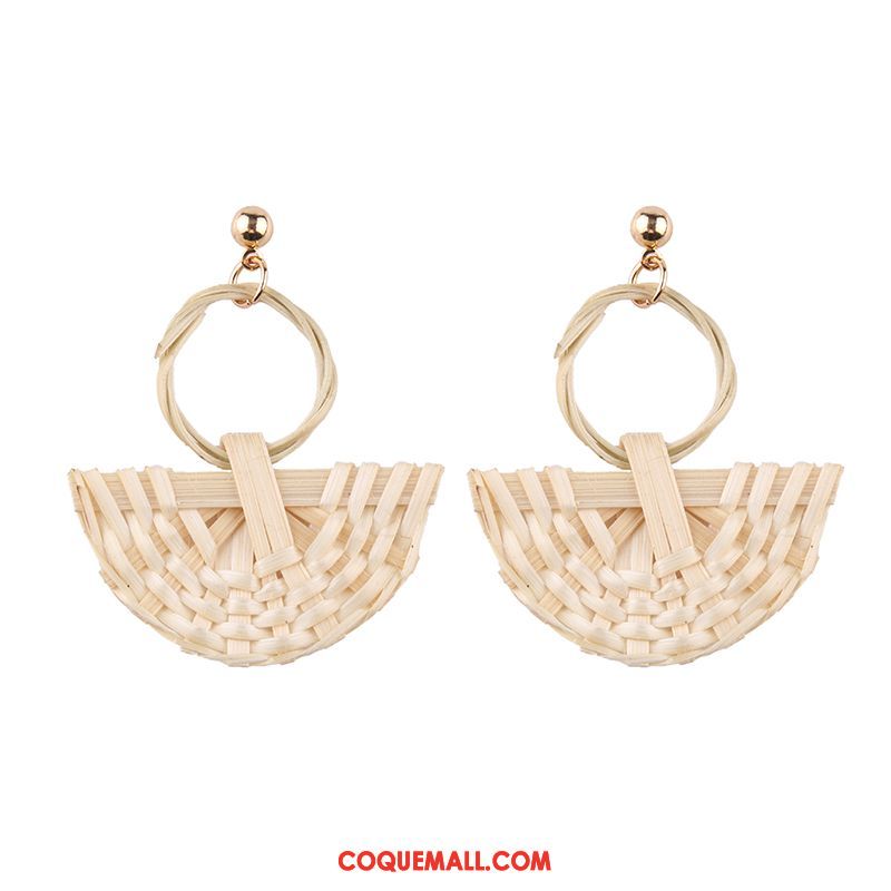 Boucles D'oreilles Femme Manuel Longue Section Vacances, Boucles D'oreilles Tissage Tassel