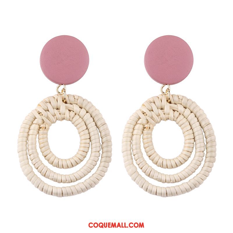 Boucles D'oreilles Femme Manuel Longue Section Vacances, Boucles D'oreilles Tissage Tassel