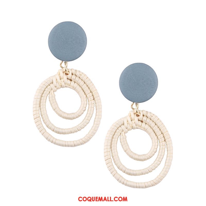 Boucles D'oreilles Femme Manuel Longue Section Vacances, Boucles D'oreilles Tissage Tassel