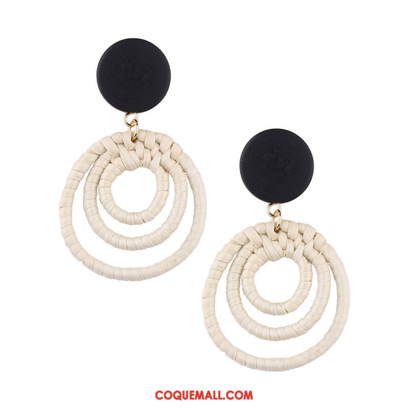 Boucles D'oreilles Femme Manuel Longue Section Vacances, Boucles D'oreilles Tissage Tassel