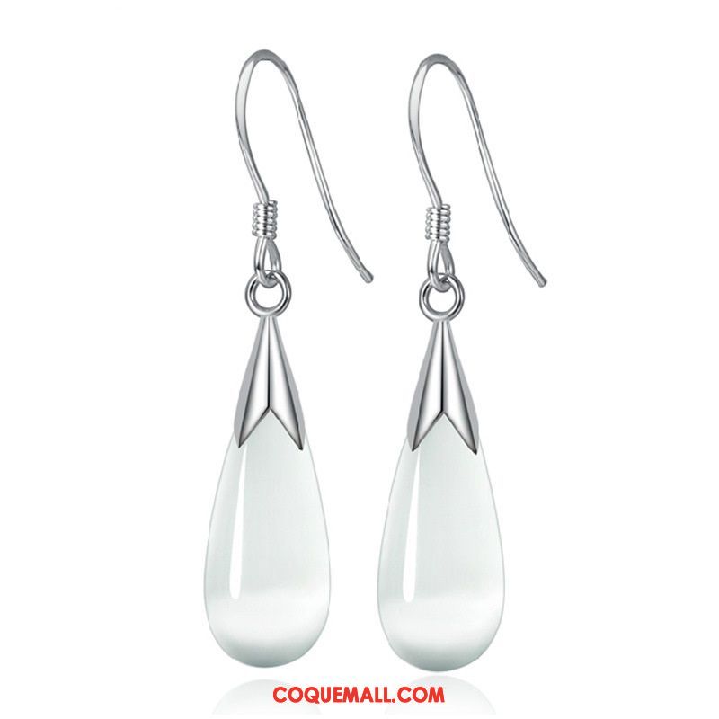 Boucles D'oreilles Femme Personnalité Blanc Tassel, Boucles D'oreilles Longue Section Tempérament