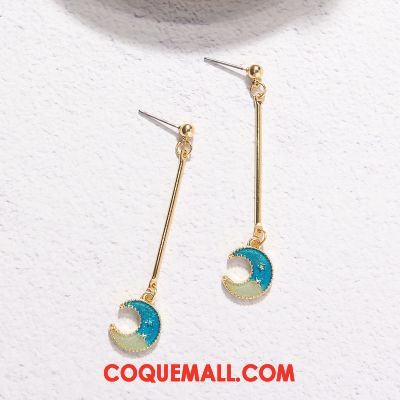 Boucles D'oreilles Femme Personnalité Cœur Simple, Boucles D'oreilles Tempérament Ciel Étoilé