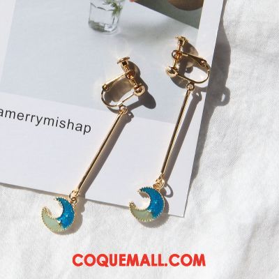 Boucles D'oreilles Femme Personnalité Cœur Simple, Boucles D'oreilles Tempérament Ciel Étoilé