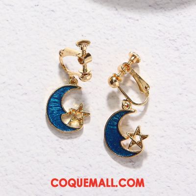 Boucles D'oreilles Femme Personnalité Cœur Simple, Boucles D'oreilles Tempérament Ciel Étoilé