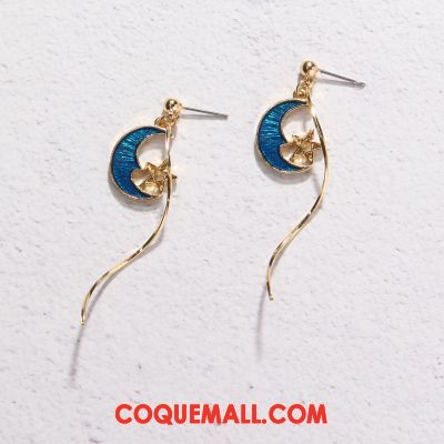 Boucles D'oreilles Femme Personnalité Cœur Simple, Boucles D'oreilles Tempérament Ciel Étoilé