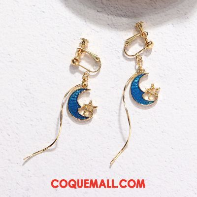 Boucles D'oreilles Femme Personnalité Cœur Simple, Boucles D'oreilles Tempérament Ciel Étoilé