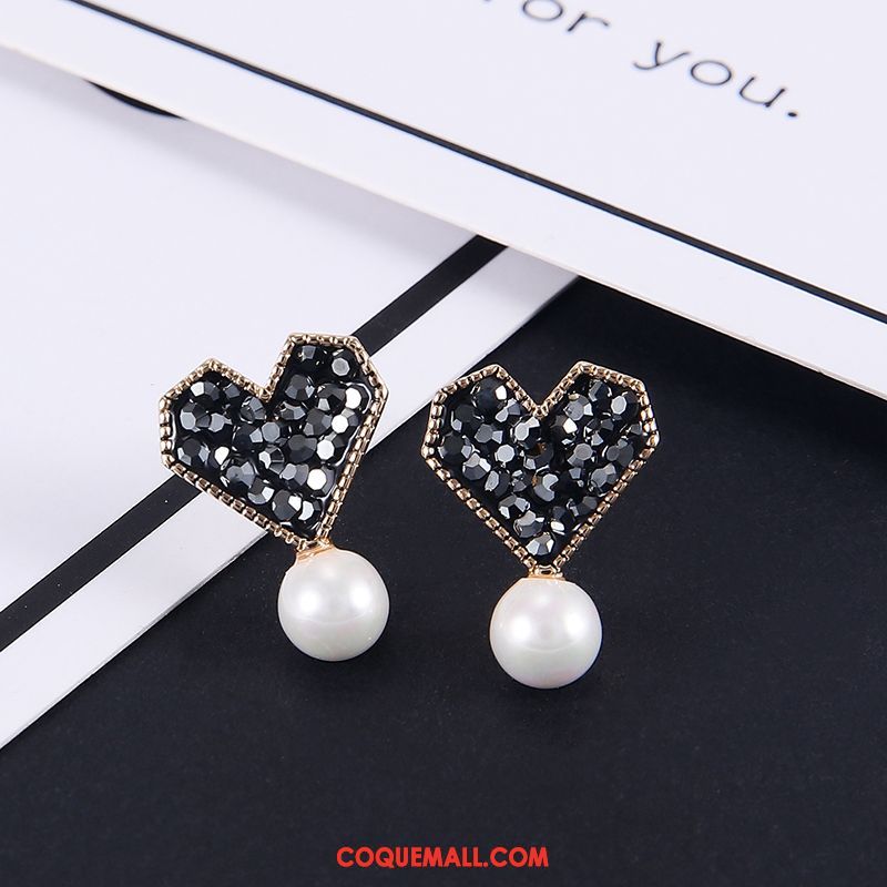 Boucles D'oreilles Femme Personnalité Perle All-match, Boucles D'oreilles Amour Simple