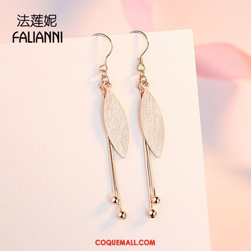 Boucles D'oreilles Femme Tempérament Personnalité Argenté, Boucles D'oreilles Tassel Rose Gold