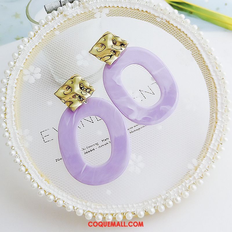 Boucles D'oreilles Femme Tempérament Personnalité Mode, Boucles D'oreilles Couleur Du Coup All-match