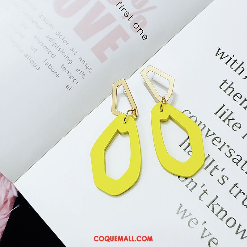 Boucles D'oreilles Femme Tempérament Personnalité Mode, Boucles D'oreilles Couleur Du Coup All-match