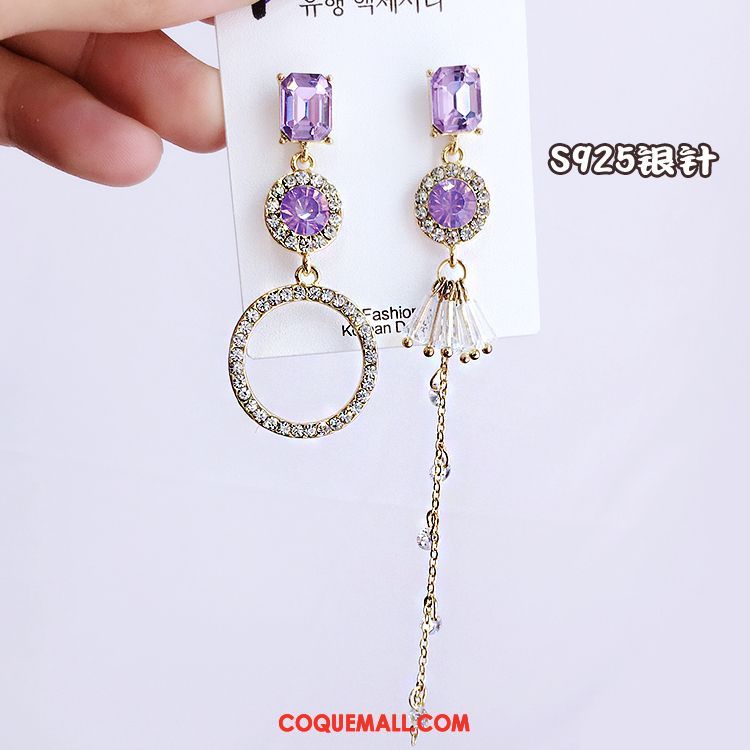 Boucles D'oreilles Femme Tempérament Pierres De Strass Europe, Boucles D'oreilles Rétro Dames