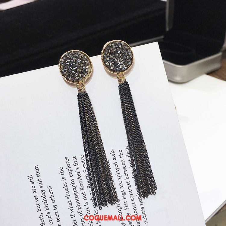 Boucles D'oreilles Femme Tempérament Pierres De Strass Europe, Boucles D'oreilles Rétro Dames