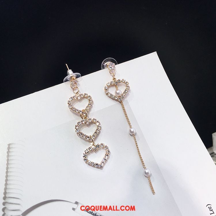 Boucles D'oreilles Femme Tempérament Pierres De Strass Europe, Boucles D'oreilles Rétro Dames