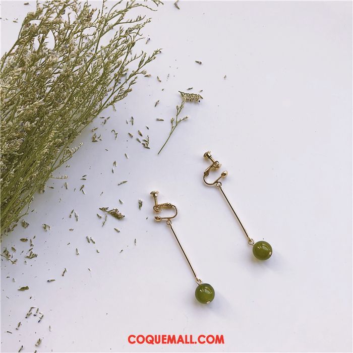 Boucles D'oreilles Femme Vert Original Tempérament, Boucles D'oreilles Sexy