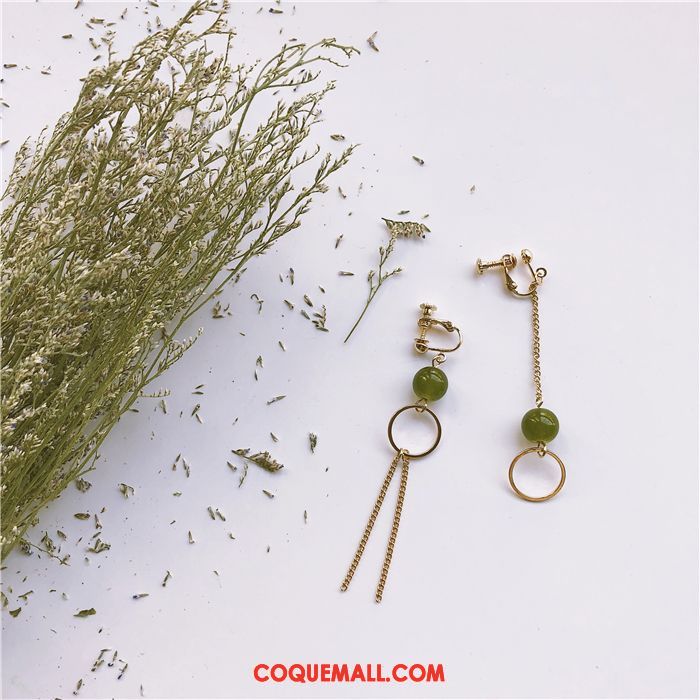 Boucles D'oreilles Femme Vert Original Tempérament, Boucles D'oreilles Sexy