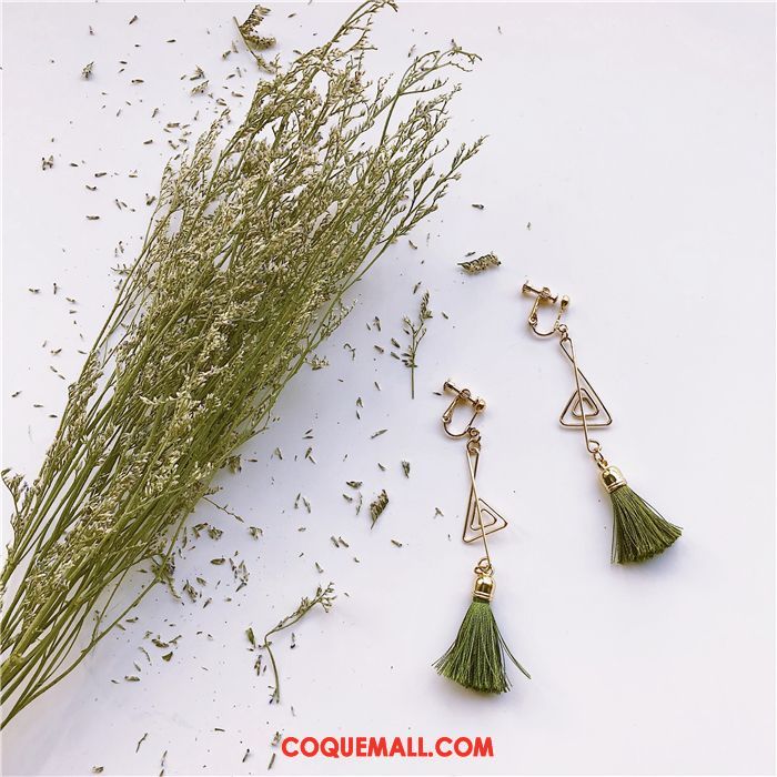 Boucles D'oreilles Femme Vert Original Tempérament, Boucles D'oreilles Sexy