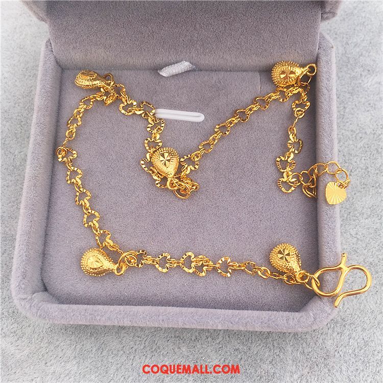Bracelet De Cheville Femme All-match Accessoires Amour, Bracelet De Cheville Le Nouveau Ajustable Gold Sandfarben