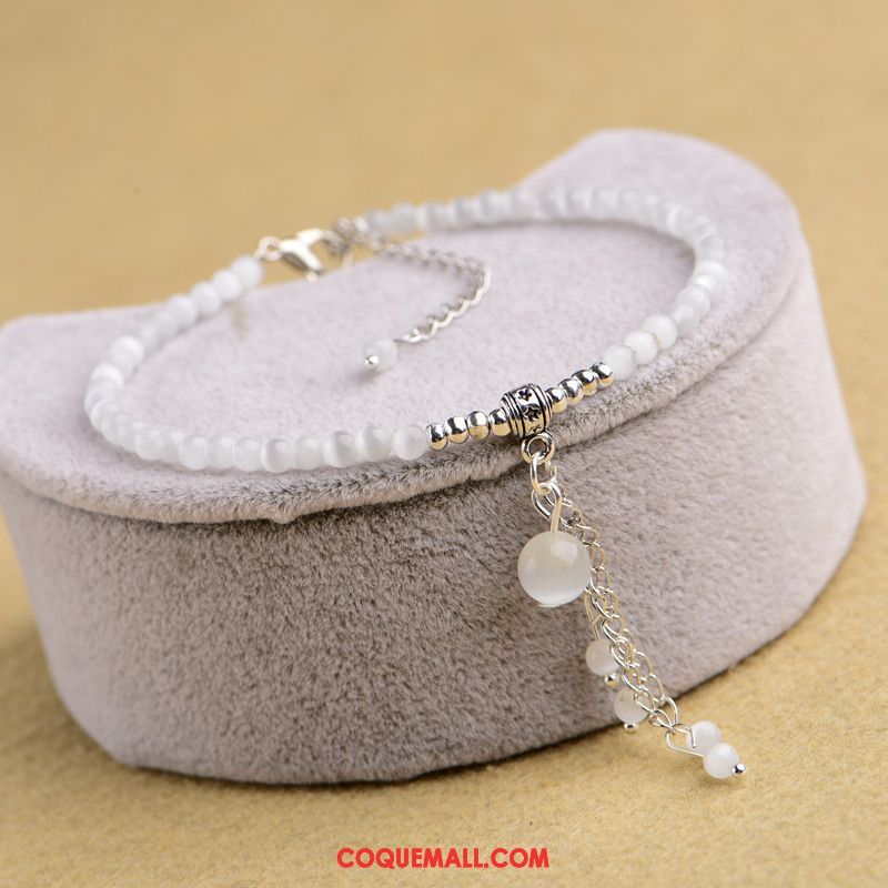 Bracelet De Cheville Femme Mode Rouge Simple, Bracelet De Cheville Cristal Accessoires