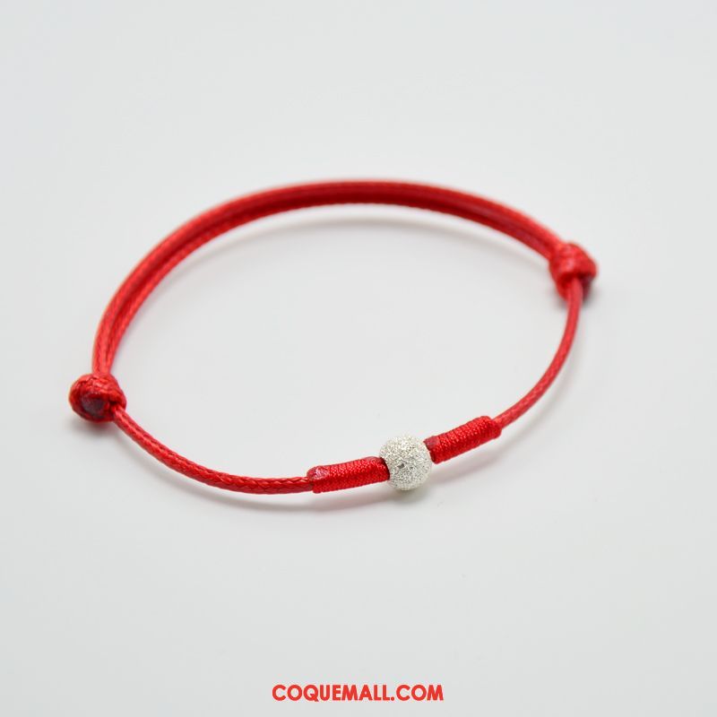 Bracelet De Cheville Femme Rouge Argenté Bracelet, Bracelet De Cheville Mode Personnalité