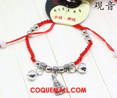 Bracelet De Cheville Femme Rouge Étudiant Accessoires, Bracelet De Cheville Simple Bracelet
