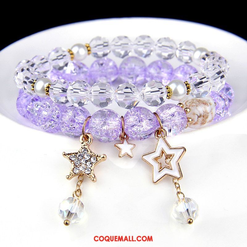 Bracelets Femme Accessoires Violet Mode, Bracelets Bracelet Accessoires