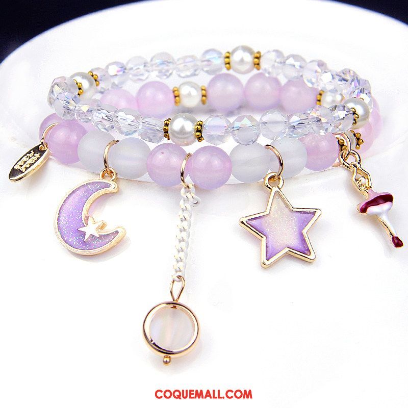 Bracelets Femme Accessoires Violet Mode, Bracelets Bracelet Accessoires