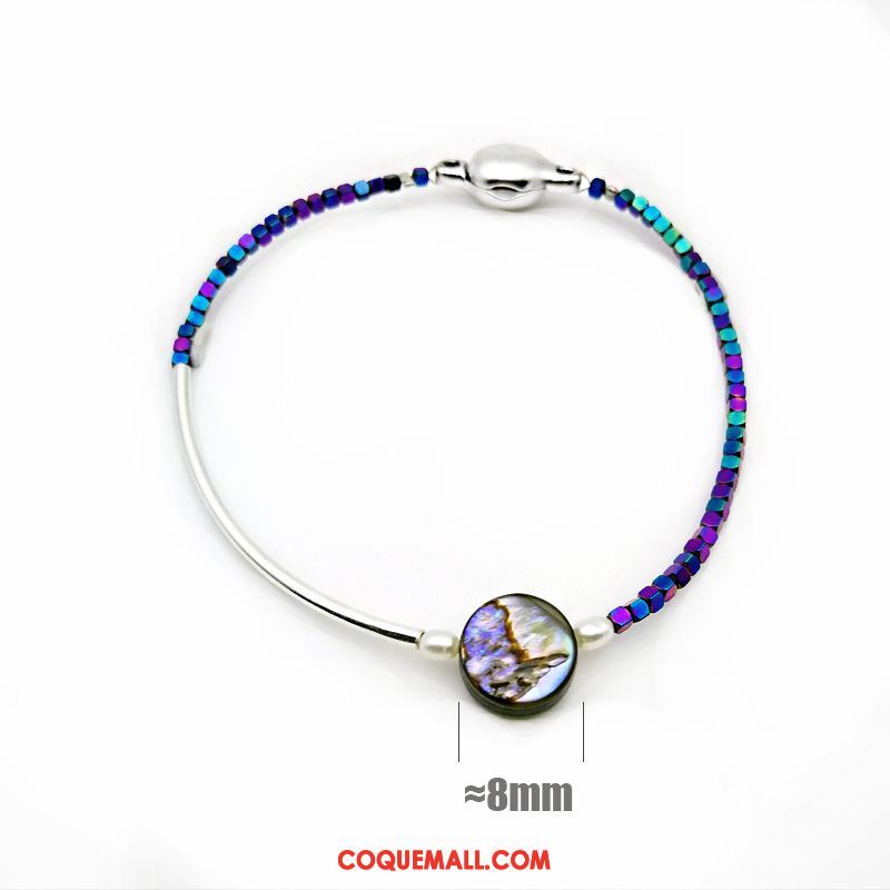 Bracelets Femme Cadeau Original Argenté, Bracelets Perle Bracelet