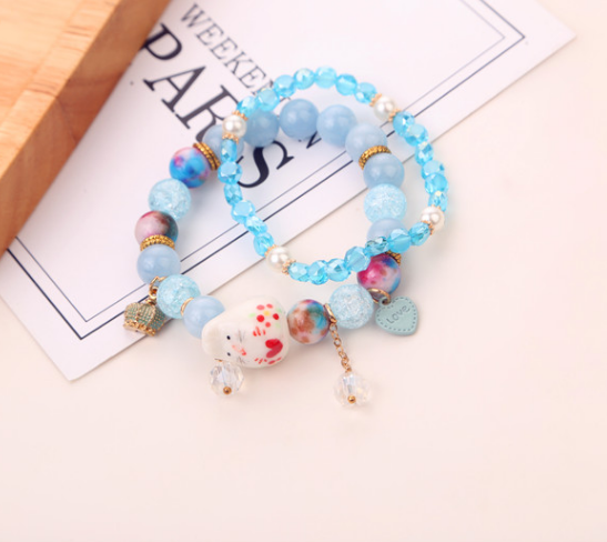 Bracelets Femme Cristal Multicouche Fleur, Bracelets Frais Bracelet