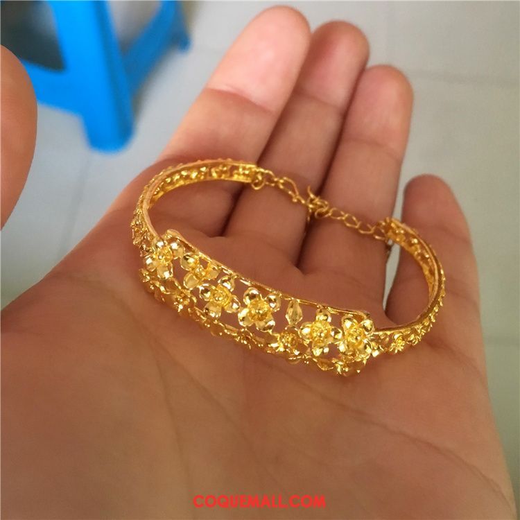 Bracelets Femme Mariage Accessoires Bracelet, Bracelets Fleur Le Nouveau Gold Sandfarben