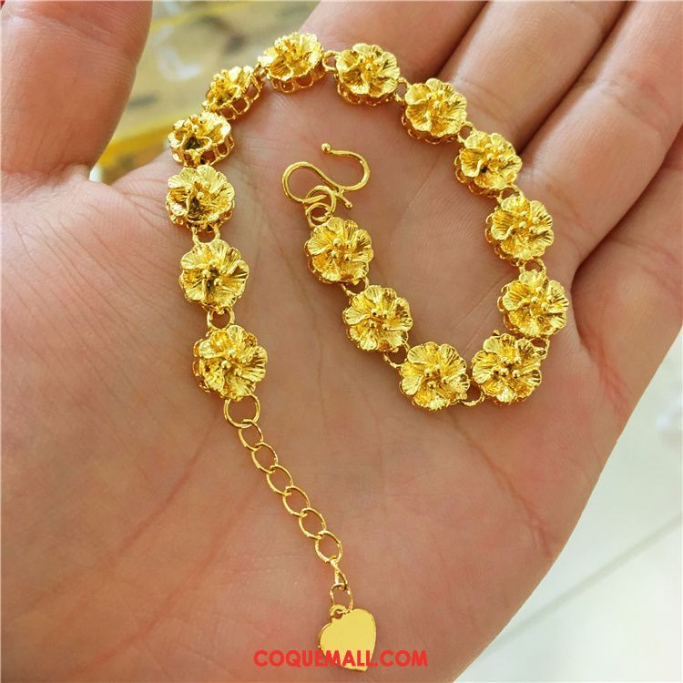 Bracelets Femme Mariage Accessoires Bracelet, Bracelets Fleur Le Nouveau Gold Sandfarben