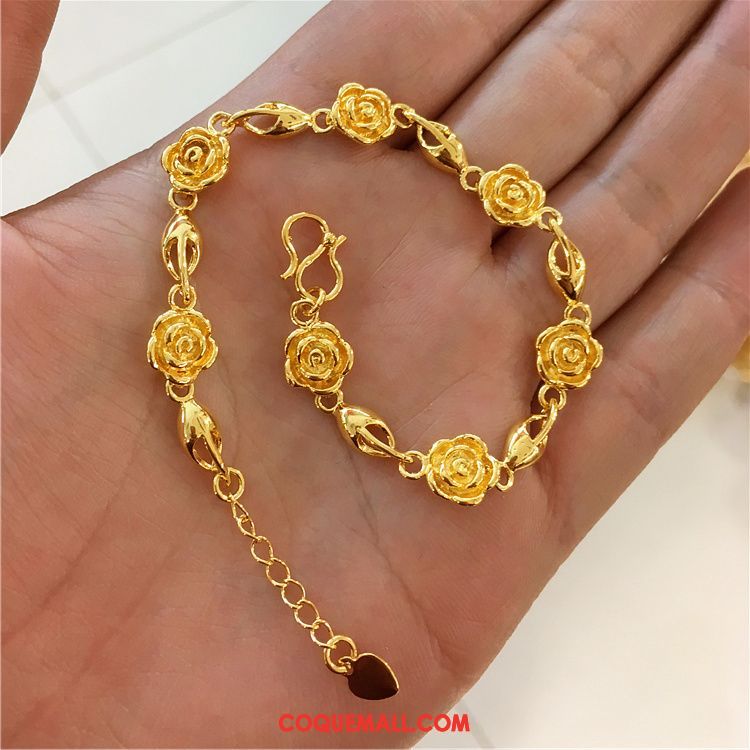 Bracelets Femme Mariage Accessoires Bracelet, Bracelets Fleur Le Nouveau Gold Sandfarben