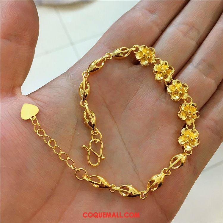 Bracelets Femme Mariage Accessoires Bracelet, Bracelets Fleur Le Nouveau Gold Sandfarben