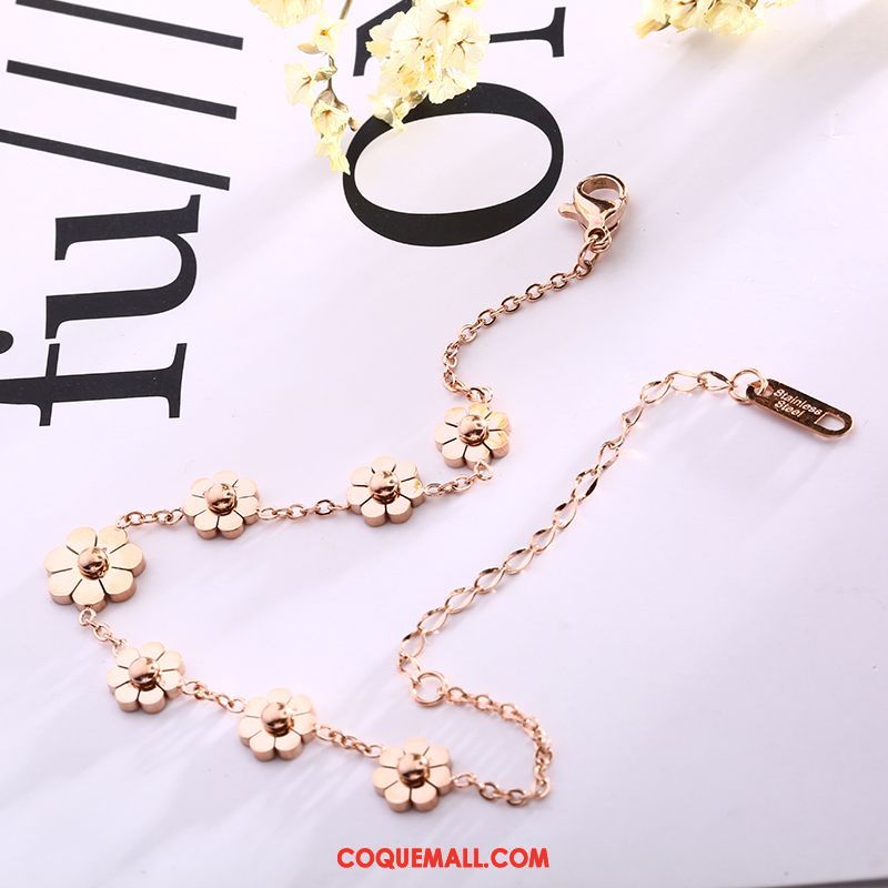 Bracelets Femme Rose Simple Tempérament, Bracelets Papillon Frais Gold