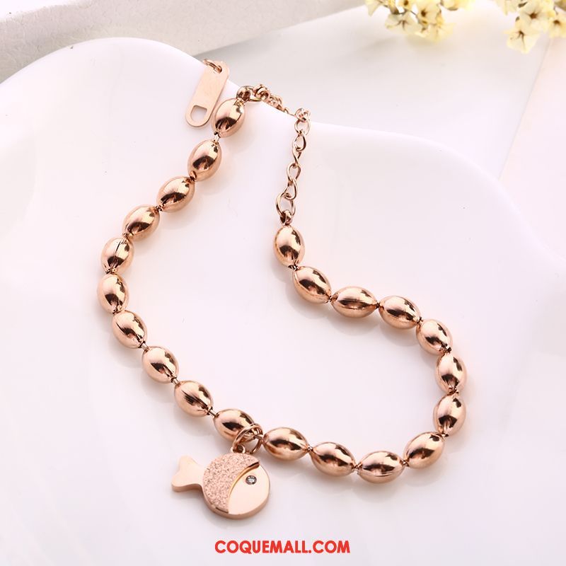 Bracelets Femme Rose Simple Tempérament, Bracelets Papillon Frais Gold