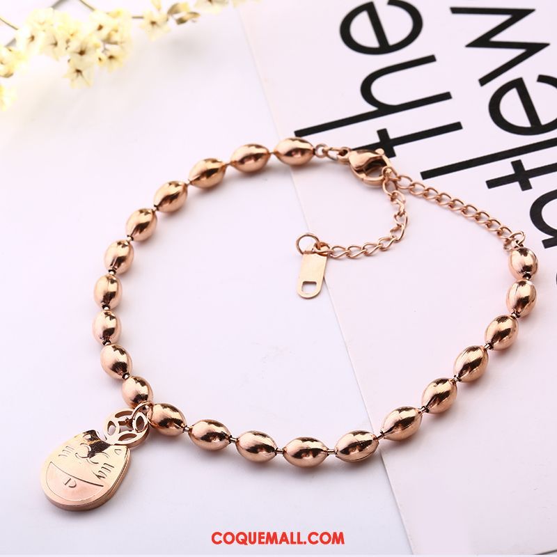 Bracelets Femme Rose Simple Tempérament, Bracelets Papillon Frais Gold