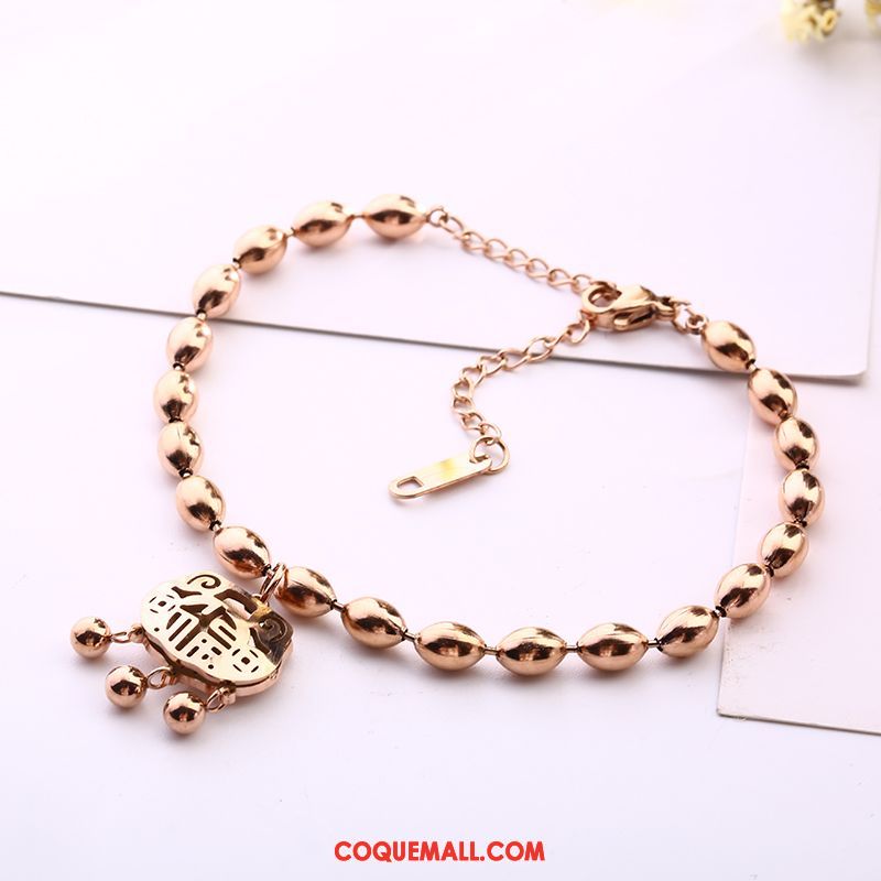 Bracelets Femme Rose Simple Tempérament, Bracelets Papillon Frais Gold