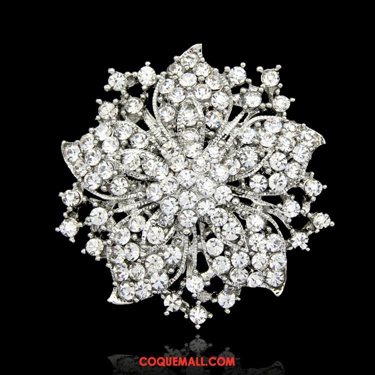 Broche Femme Badge Gros Pierres De Strass, Broche Cristal Châle