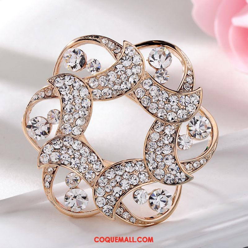 Broche Femme Personnalité Châle Pierres De Strass, Broche Accessoires Boucle D'écharpe