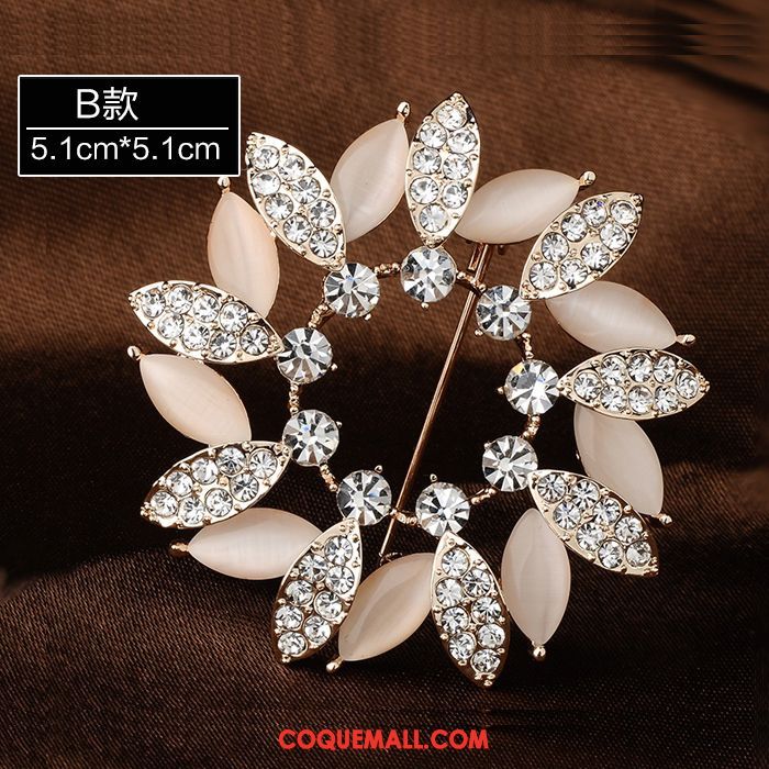 Broche Femme Personnalité Châle Pierres De Strass, Broche Accessoires Boucle D'écharpe