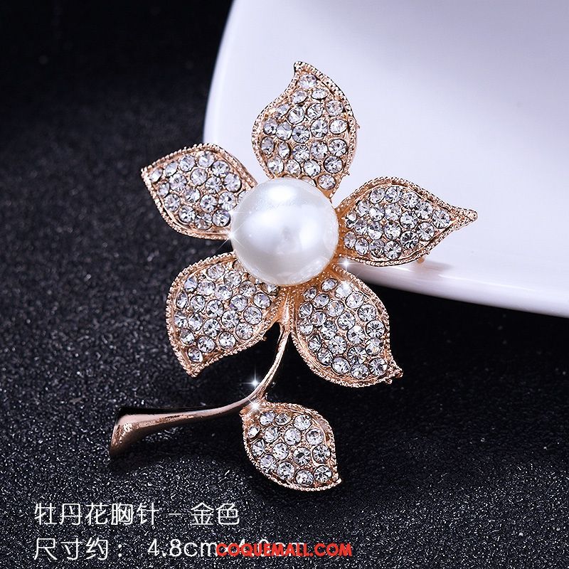 Broche Femme Tempérament Cristal Accessoires, Broche Corsage Mode