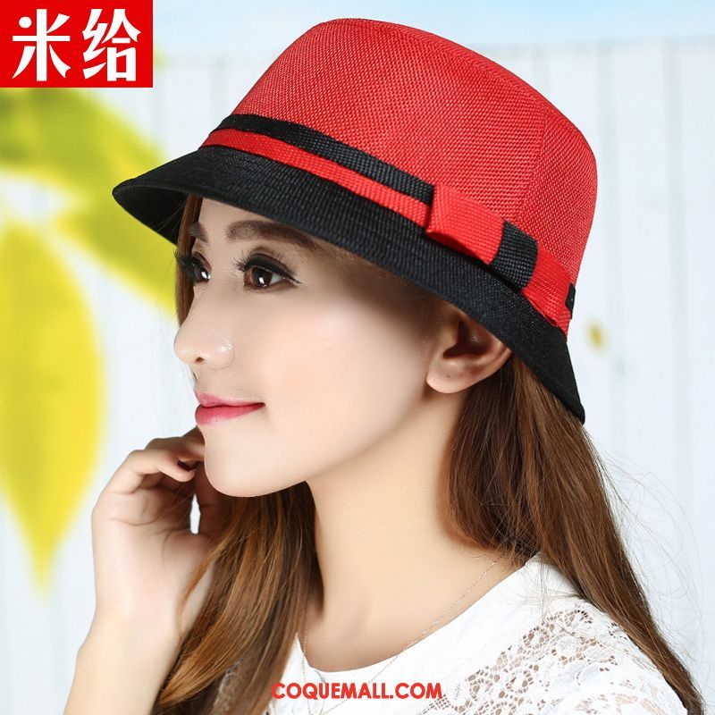 Casquette Chapeau Femme All-match Été Chapeau De Pêcheur, Casquette Chapeau Printemps Crème Solaire