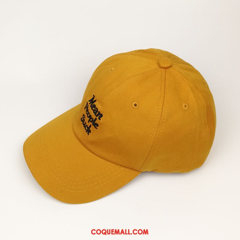 Casquette Chapeau Femme Casquette All-match Ombre, Casquette Chapeau Jaune Casquette De Baseball