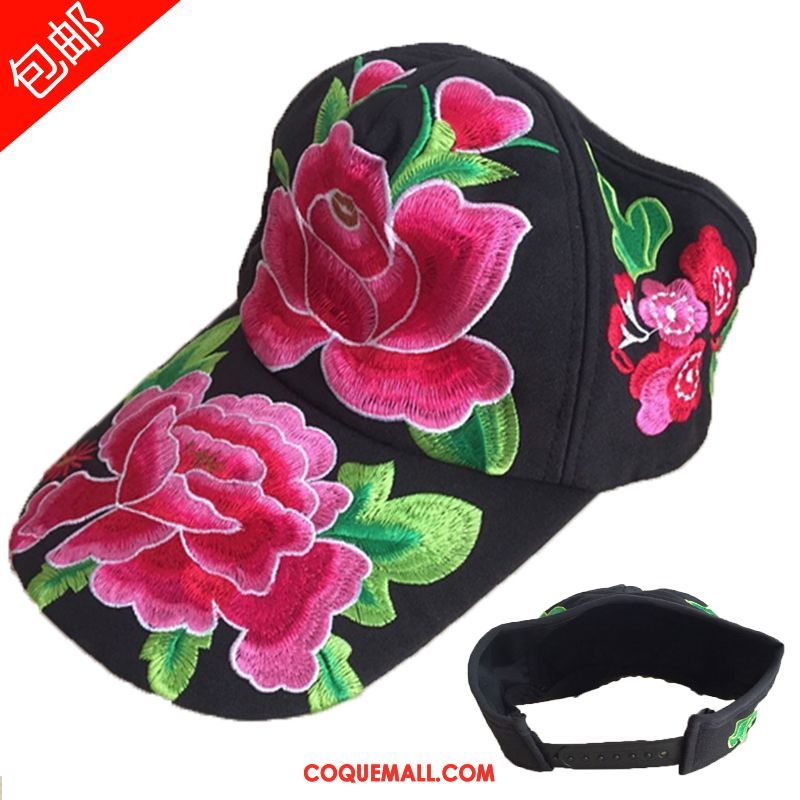 Casquette Chapeau Femme Casquette Hip Hop Brodé, Casquette Chapeau Tourisme Fleur