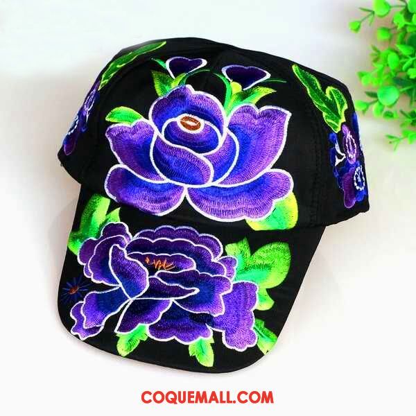 Casquette Chapeau Femme Casquette Hip Hop Brodé, Casquette Chapeau Tourisme Fleur